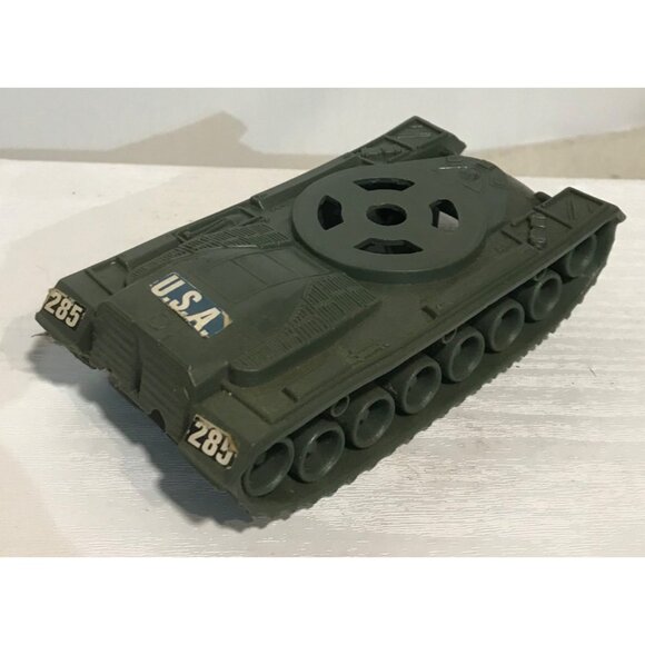 Vintage USA Military Toy Vehicles Set Of 3 Tank Motorcycle & Bus - Picture 2 of 16